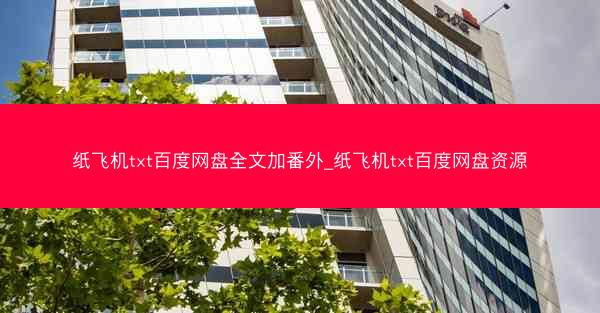 纸飞机txt百度网盘全文加番外_纸飞机txt百度网盘资源