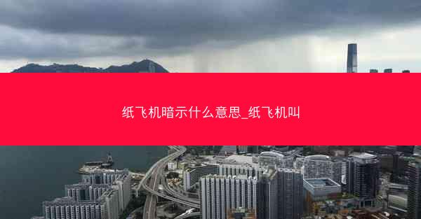 纸飞机暗示什么意思_纸飞机叫