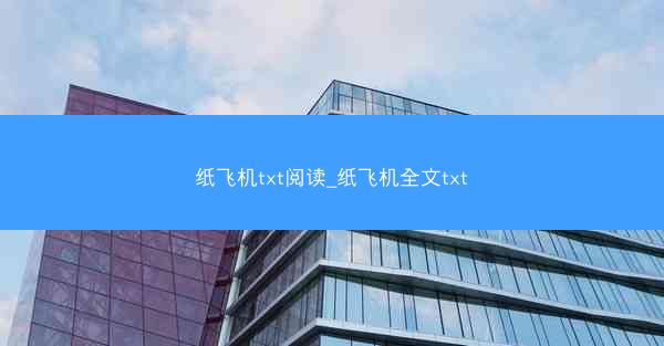 纸飞机txt阅读_纸飞机全文txt