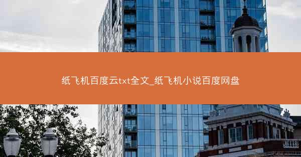 纸飞机百度云txt全文_纸飞机小说百度网盘