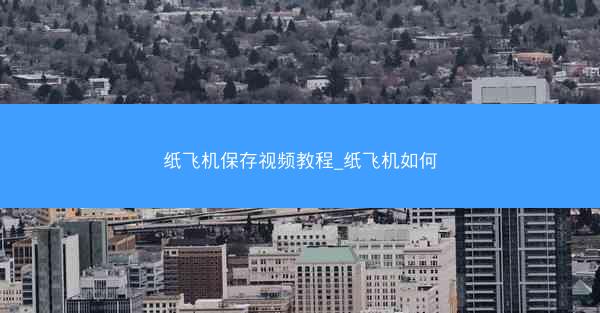 纸飞机保存视频教程_纸飞机如何