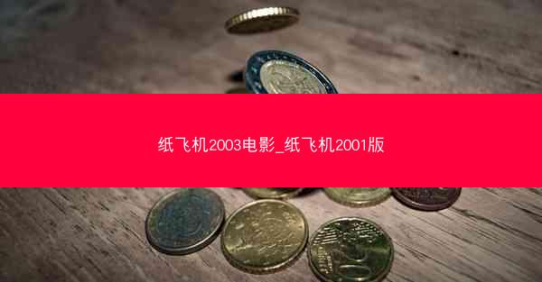 纸飞机2003电影_纸飞机2001版