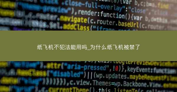 纸飞机不犯法能用吗_为什么纸飞机被禁了