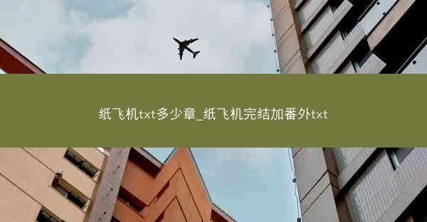 纸飞机txt多少章_纸飞机完结加番外txt