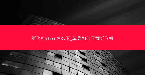 纸飞机iphone怎么下_苹果如何下载纸飞机