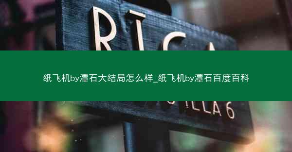 纸飞机by潭石大结局怎么样_纸飞机by潭石百度百科