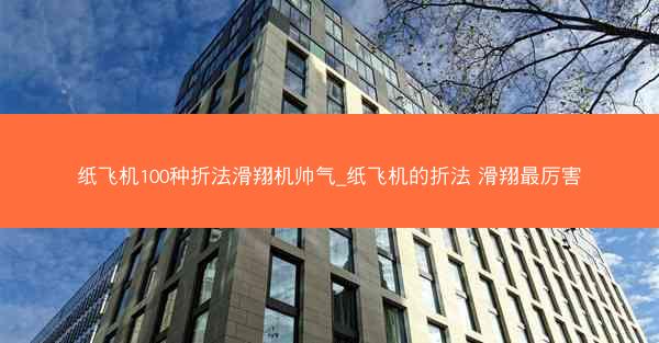纸飞机100种折法滑翔机帅气_纸飞机的折法 滑翔最厉害