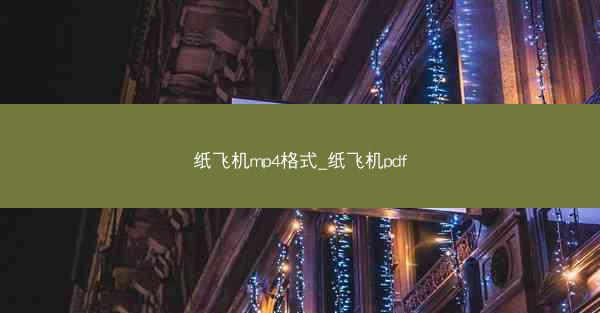 纸飞机mp4格式_纸飞机pdf