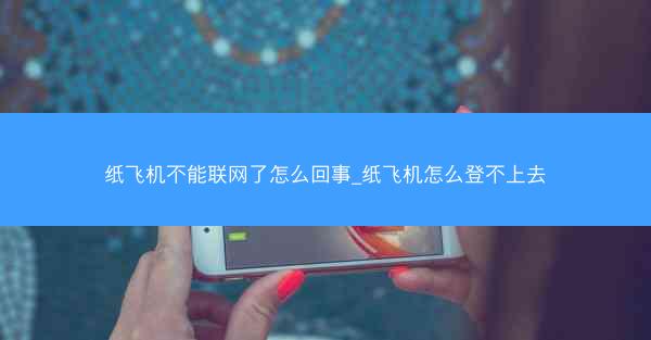 纸飞机不能联网了怎么回事_纸飞机怎么登不上去