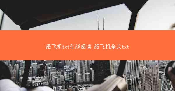 纸飞机txt在线阅读_纸飞机全文txt